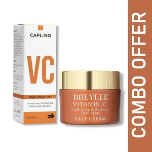 Caplino Vitamin C Serum 30ml and Breylee Vitamin C Face Cream 40g